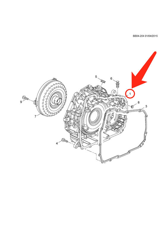 toute nouvelle section avant 6T31 du convertisseur de couple du boîtier de transmission et du boîtier différentiel pour Chevrolet Monza 1.5L